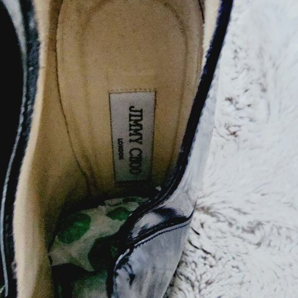 JIMMY CHOO ZIP BACK PATENT LEATHER HEELED BOOTIES SIZE 39 (9) - Picture 11 of 12